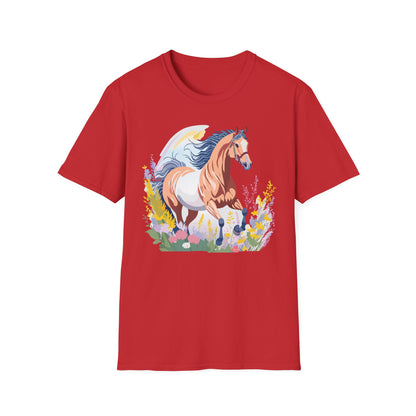Horse Shirt Unisex Gildan Softstyle Tee 100 Ring Spun Cotton