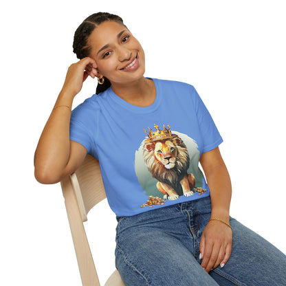 Unisex Lion Shirt Animal Tee Softstyle Gildan 64000 100 Percent Cotton Tee
