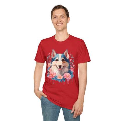 Dog Shirt Unisex Animal Tee Softstyle Cotton Lightweight Breathable