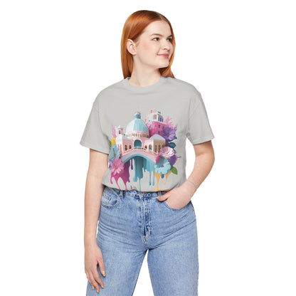Natural Cotton Tee Shirt - Beautiful Places Collection - Venice Printify