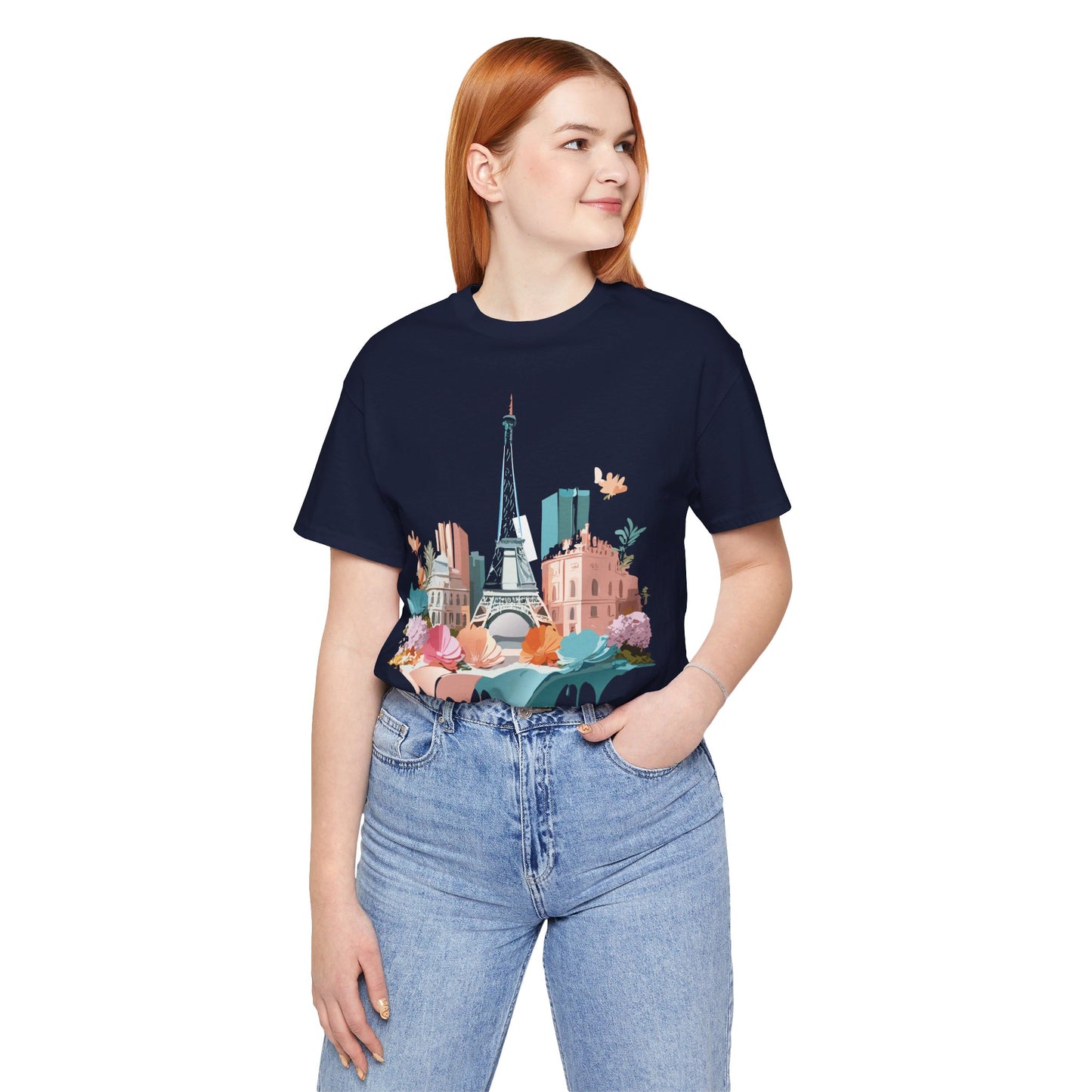 Natural Cotton Tee Shirt - Beautiful Places Collection - Paris