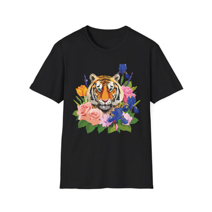 Tiger Shirt Unisex Animal Tee Gildan Softstyle 64000 100 Percent Cotton