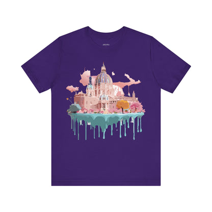 Natural Cotton Tee Shirt - Beautiful Places Collection - Vienna Printify