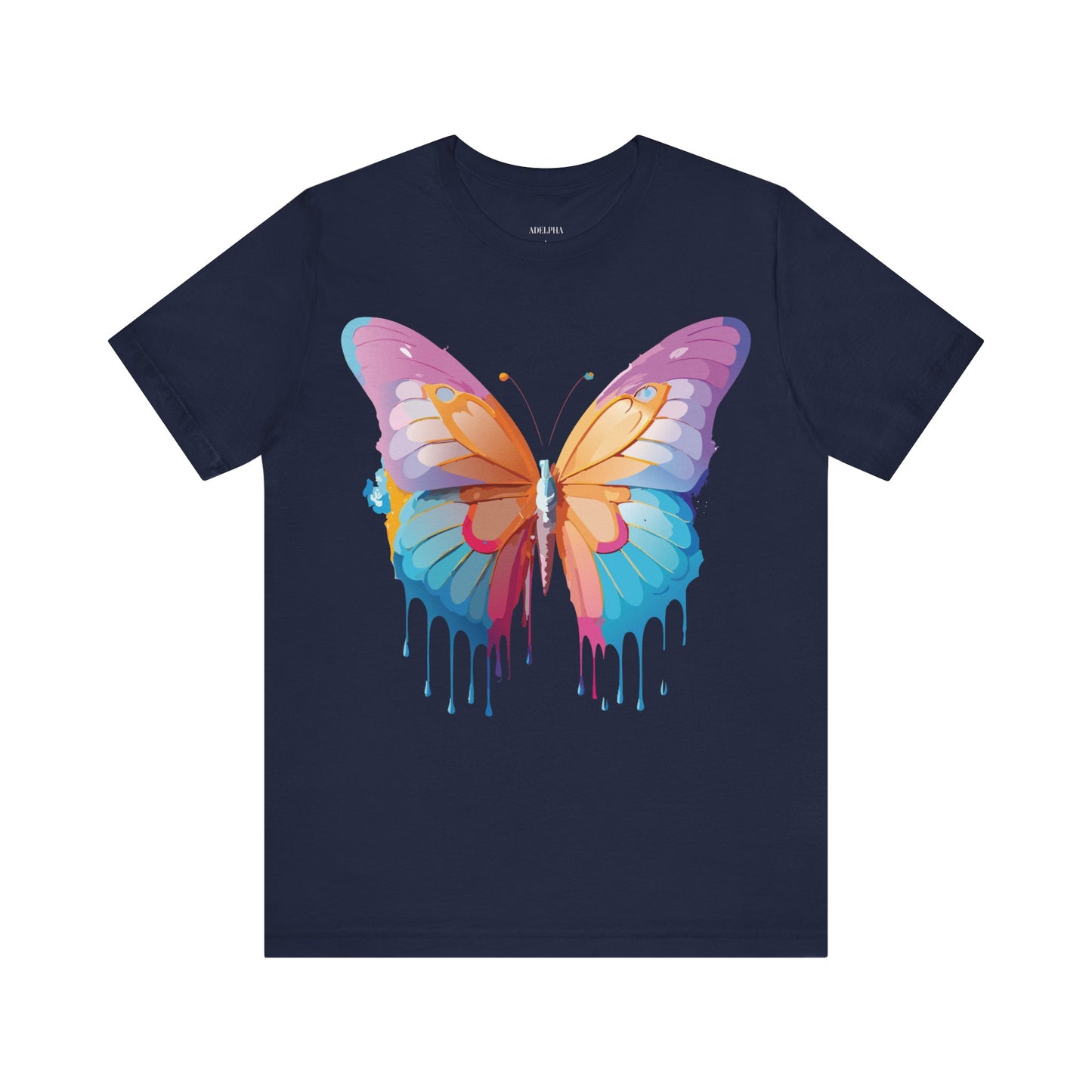 T-Shirt aus natürlicher Baumwolle mit Schmetterling