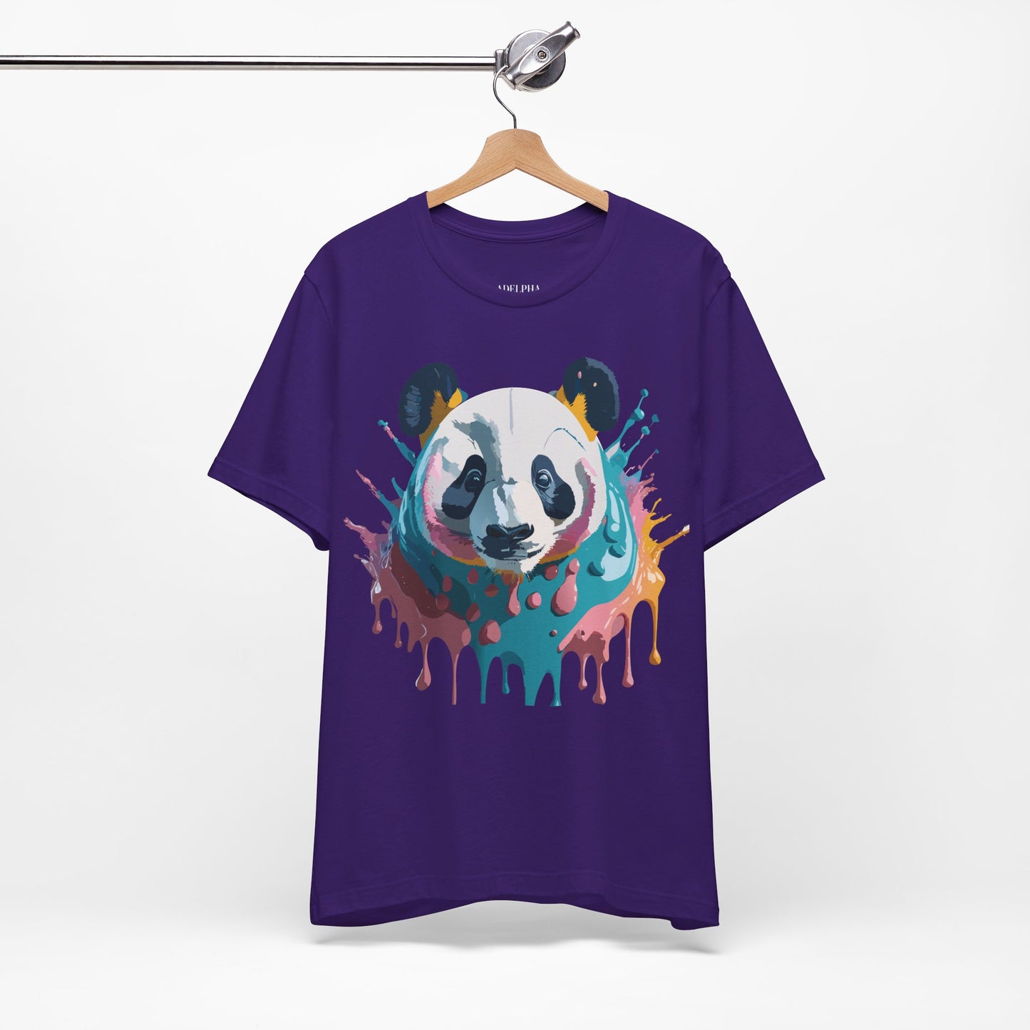 T-Shirt aus natürlicher Baumwolle mit Panda