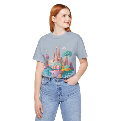 Tourist Shirt, Shirt with Barcelona - ADELPHA