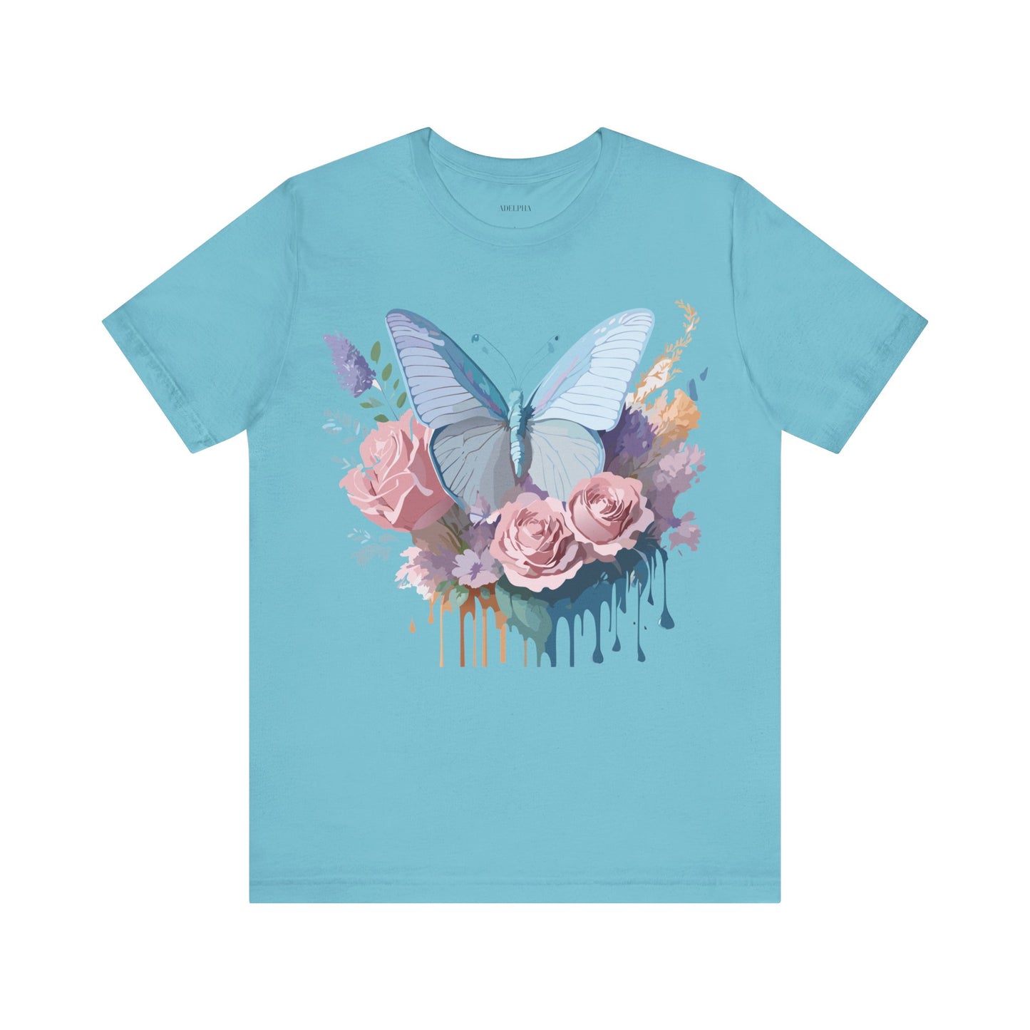 T-shirt en coton naturel avec papillon