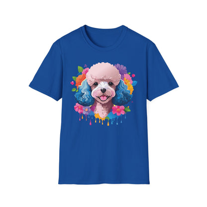 Unisex Dog Shirt Softstyle Tee 100 Percent Cotton Animal Print
