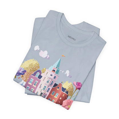 Natural Cotton Tee Shirt - Beautiful Places Collection - Amsterdam Printify