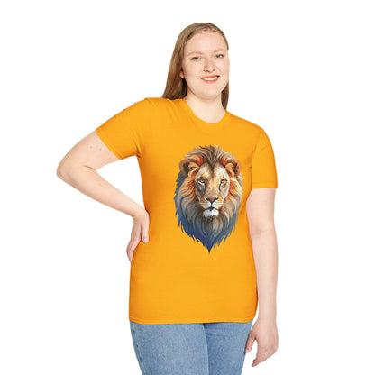 Gildan Lion Graphic Short Sleeve Softstyle Tee 100 Percent Cotton