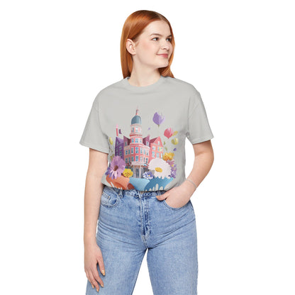 Natural Cotton Tee Shirt - Beautiful Places Collection - Amsterdam Printify
