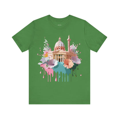Natural Cotton Tee Shirt - Beautiful Places Collection - Rome Printify