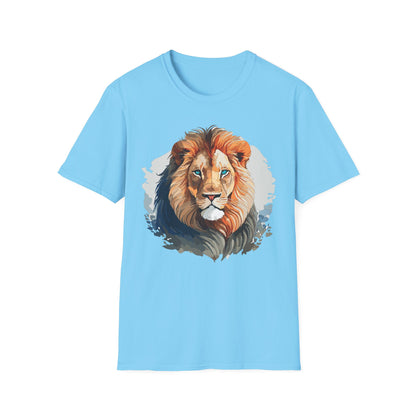 Lion Shirt Unisex Animal Tee Gildan Softstyle 64000 100 Percent Ring Spun Cotton