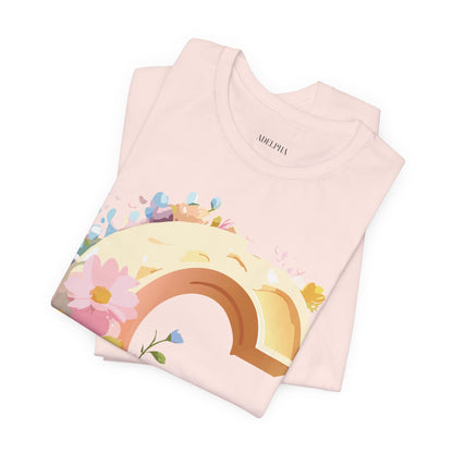 Natural Cotton Tee Shirt - Letters Collection - C Printify
