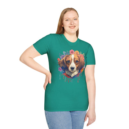 Unisex Dog Shirt Animal Print Tee Gildan Softstyle 64000 Cotton