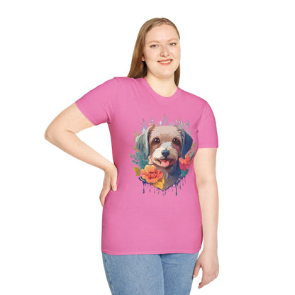 Dog Shirt Unisex Animal Tee Gildan Softstyle 64000 Short Sleeve Tee