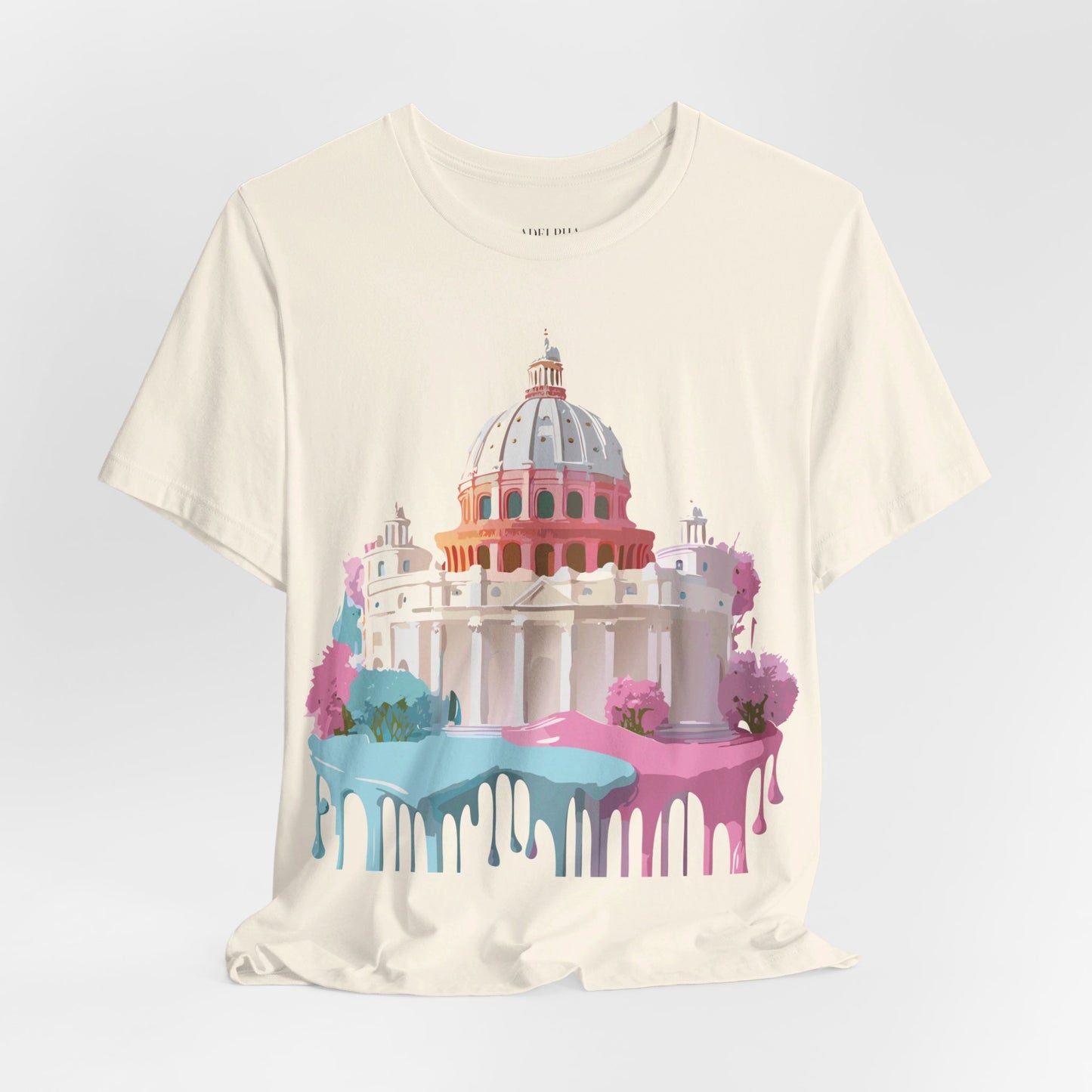 Natural Cotton Tee Shirt - Beautiful Places Collection - Rome