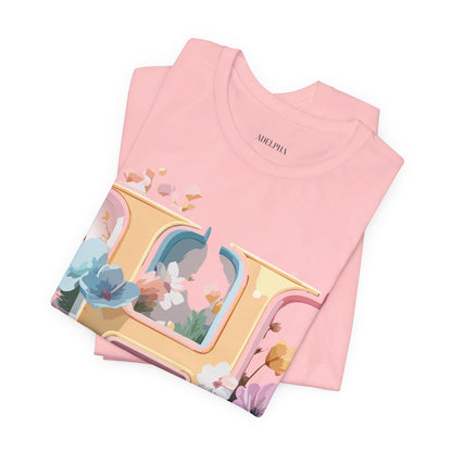 Natural Cotton Tee Shirt - Letters Collection - H Printify