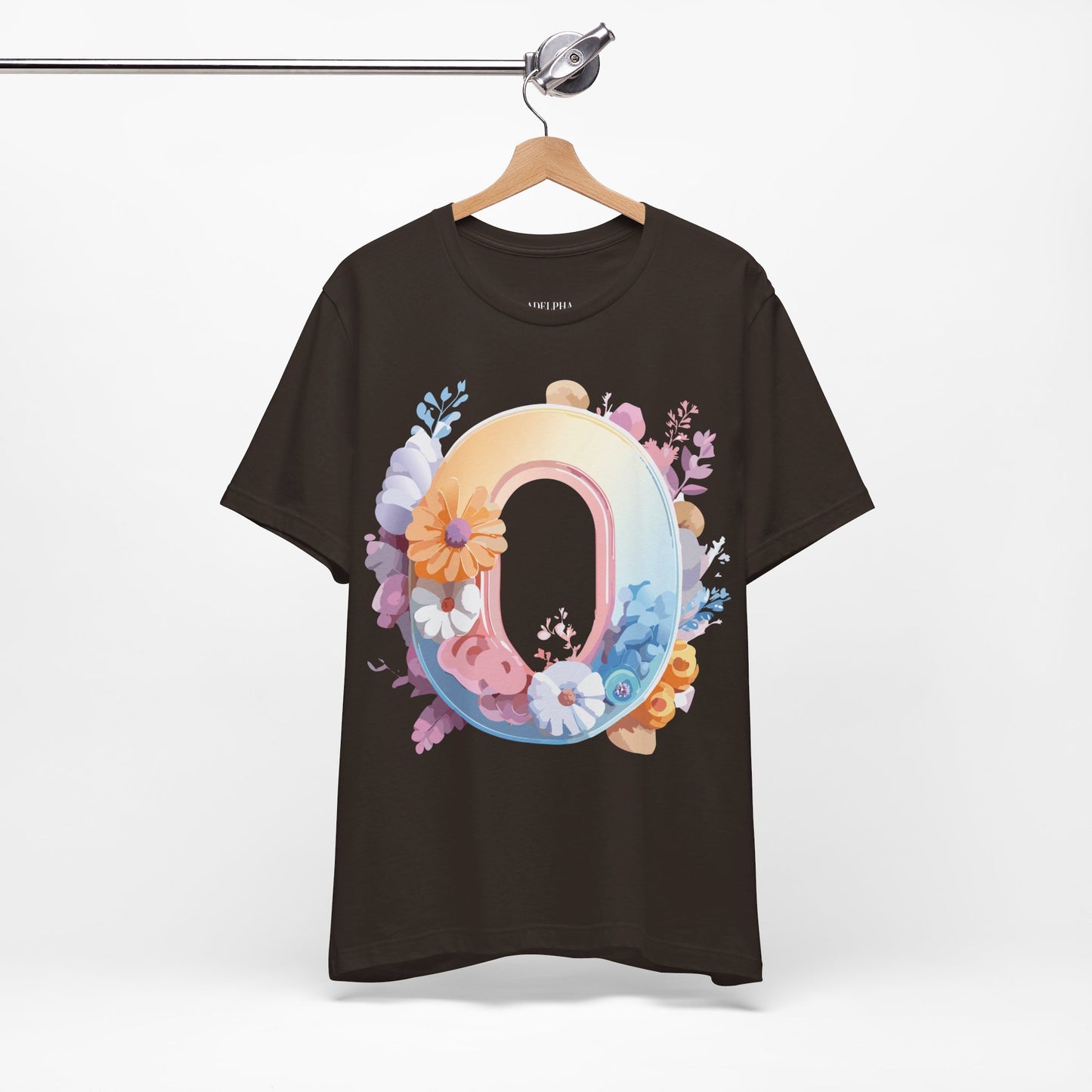 Natural Cotton Tee Shirt - Letters Collection - O