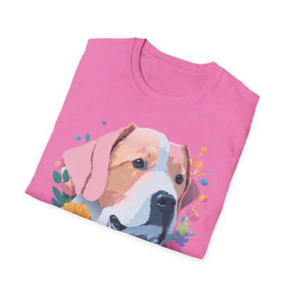 Dog Shirt Unisex Softstyle Cotton Tee 64000 Graphic Animal Print