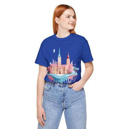 Natural Cotton Tee Shirt - Beautiful Places Collection - Prague Printify