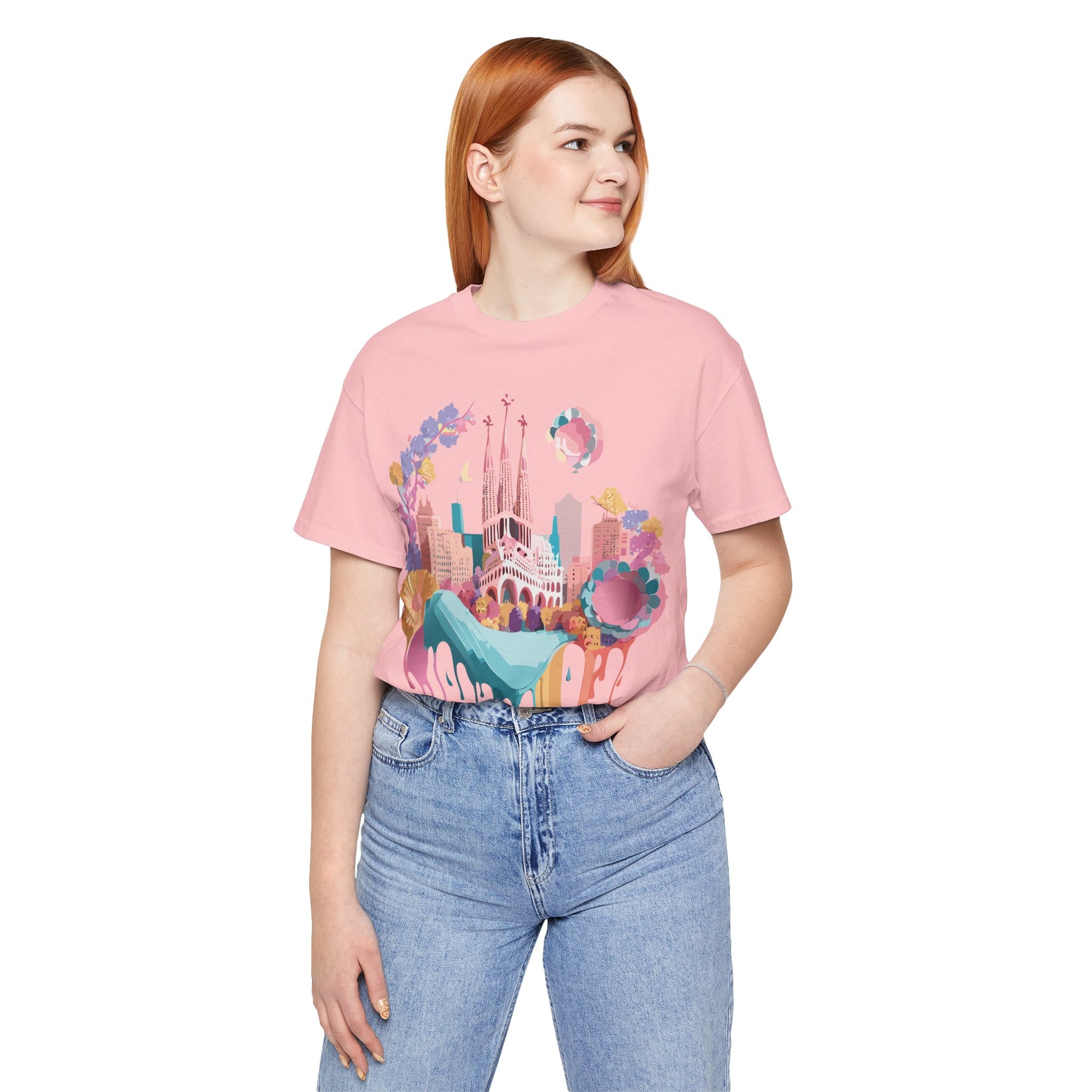 Tourist Shirt, Shirt with Barcelona - ADELPHA