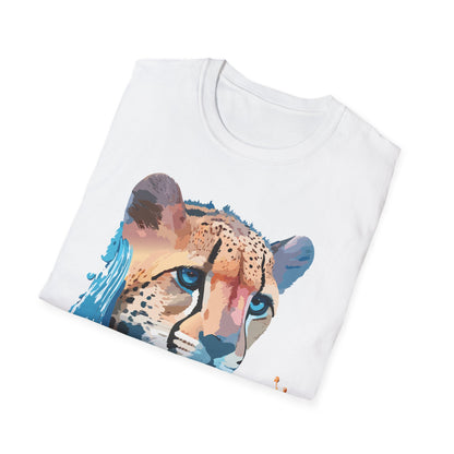 Cheetah Shirt Unisex Tee Softstyle Gildan 64000 100 Percent Ring Spun Cotton
