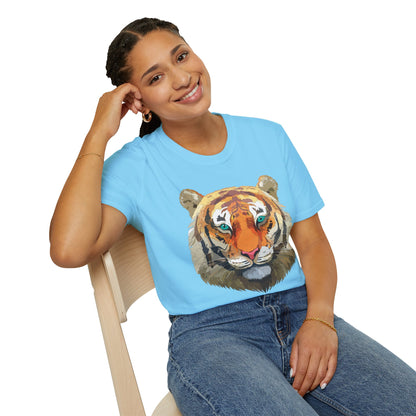 Tiger Shirt Unisex Animal Tee Gildan Softstyle 64000 Cotton Tee