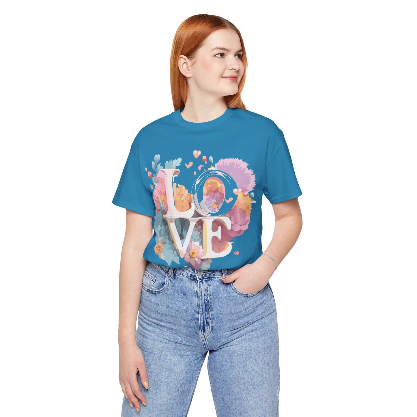 T-Shirt aus natürlicher Baumwolle – Love Story Collection