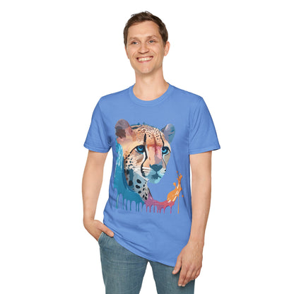 Cheetah Shirt Unisex Tee Softstyle Gildan 64000 100 Percent Ring Spun Cotton