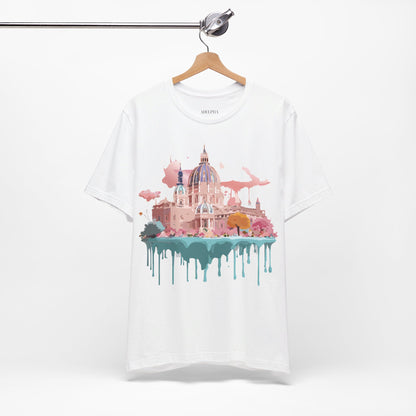 Natural Cotton Tee Shirt - Beautiful Places Collection - Vienna Printify
