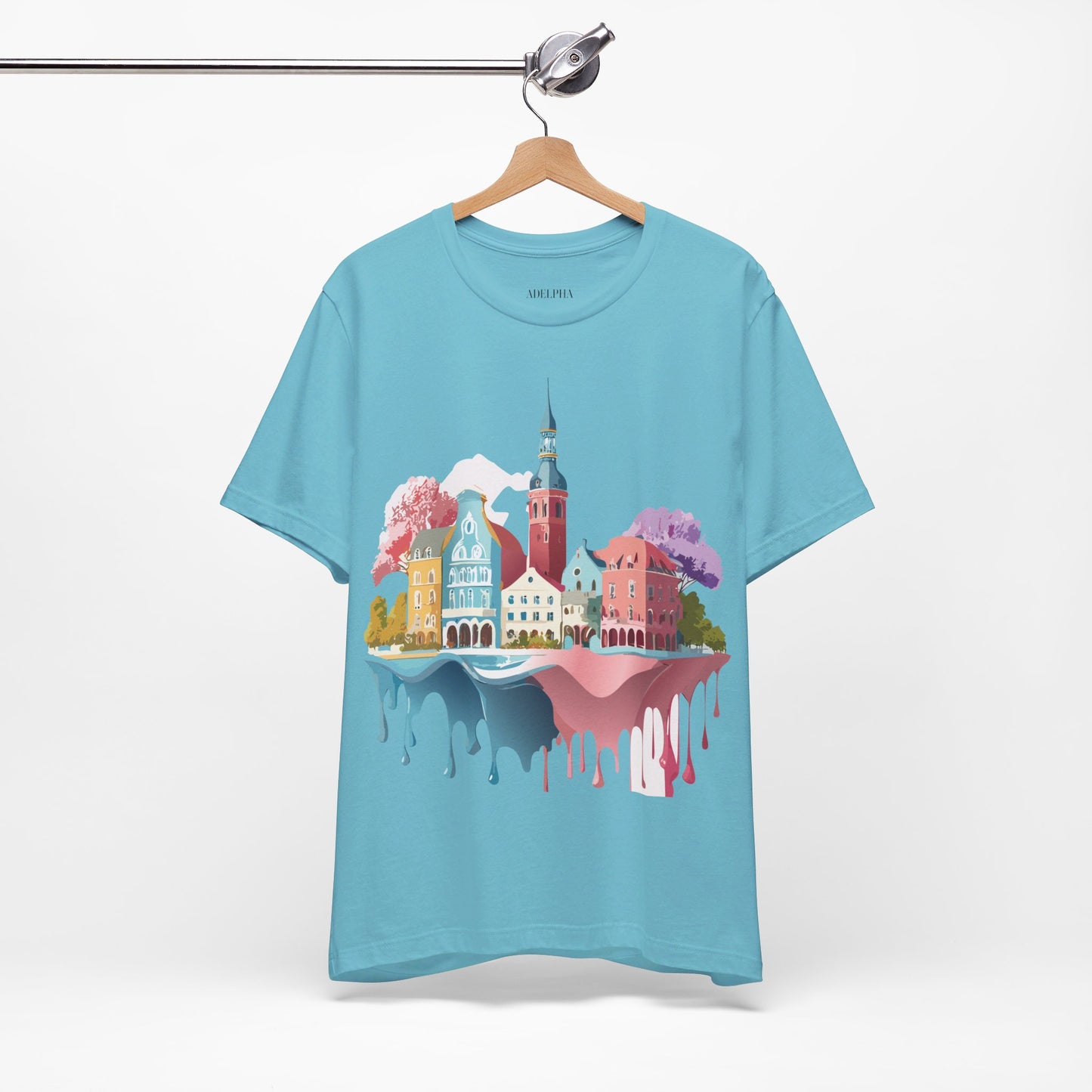 Natural Cotton Tee Shirt - Beautiful Places Collection - Warnemünde and Rostock - Germany