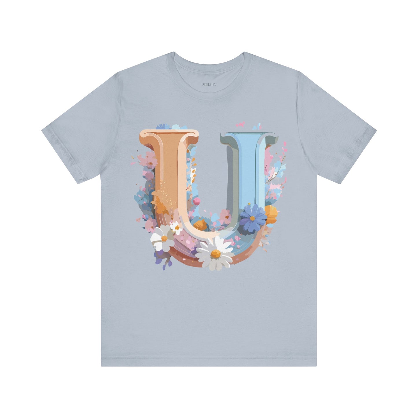 T-shirt en coton naturel - Collection Lettres - U