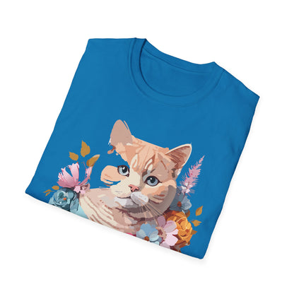 Cat Shirt Unisex Kitten Tee Softstyle Gildan 64000 Cotton Tee