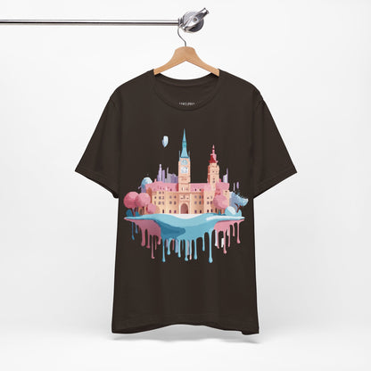Natural Cotton Tee Shirt - Beautiful Places Collection - Prague Printify
