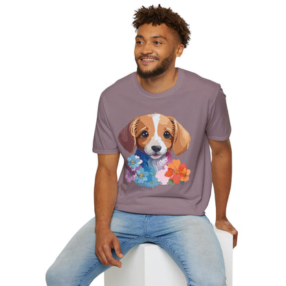 Unisex Dog Shirt Animal Graphic Tee Soft Cotton Gildan 64000