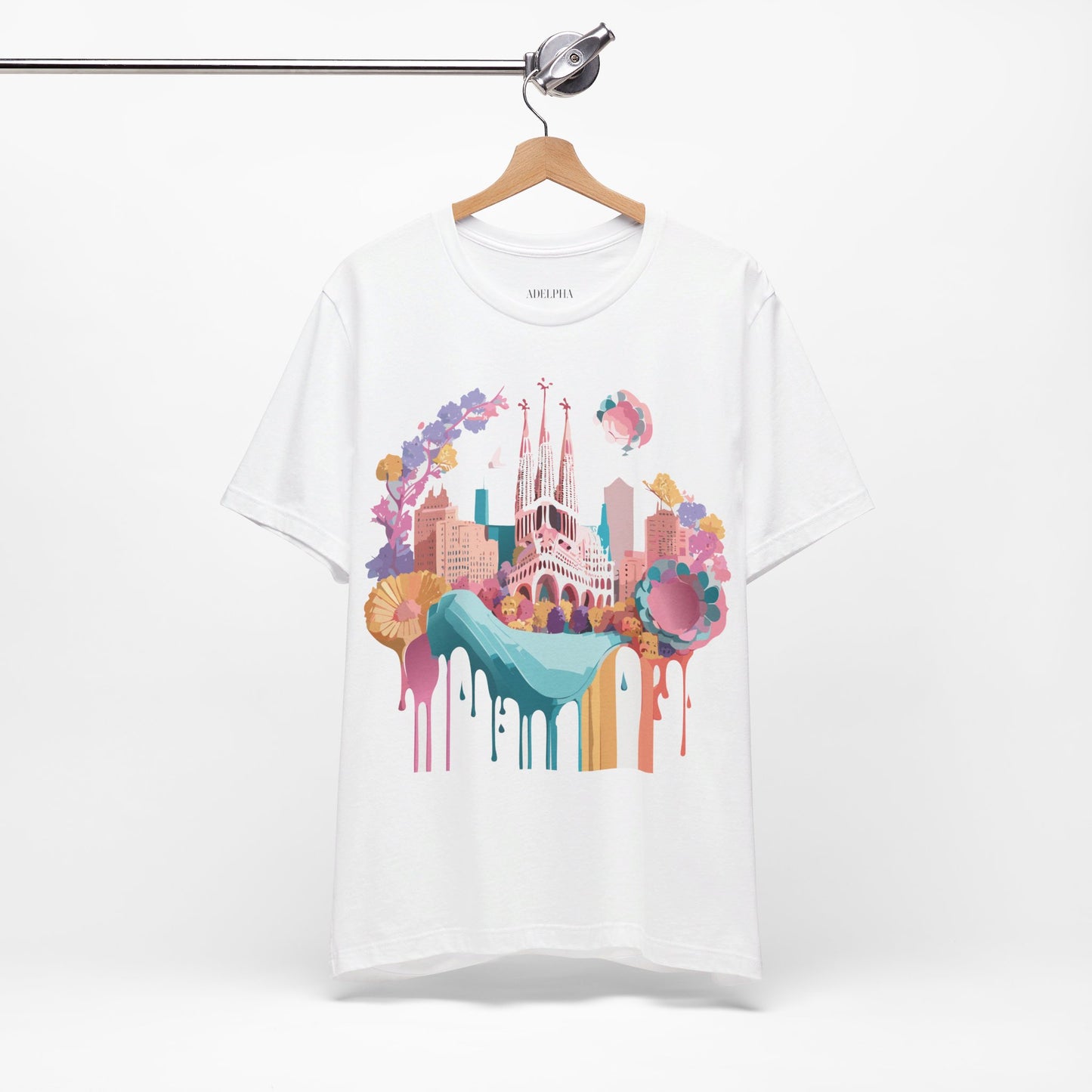 T-Shirt aus natürlicher Baumwolle – Kollektion „Beautiful Places“ – Barcelona