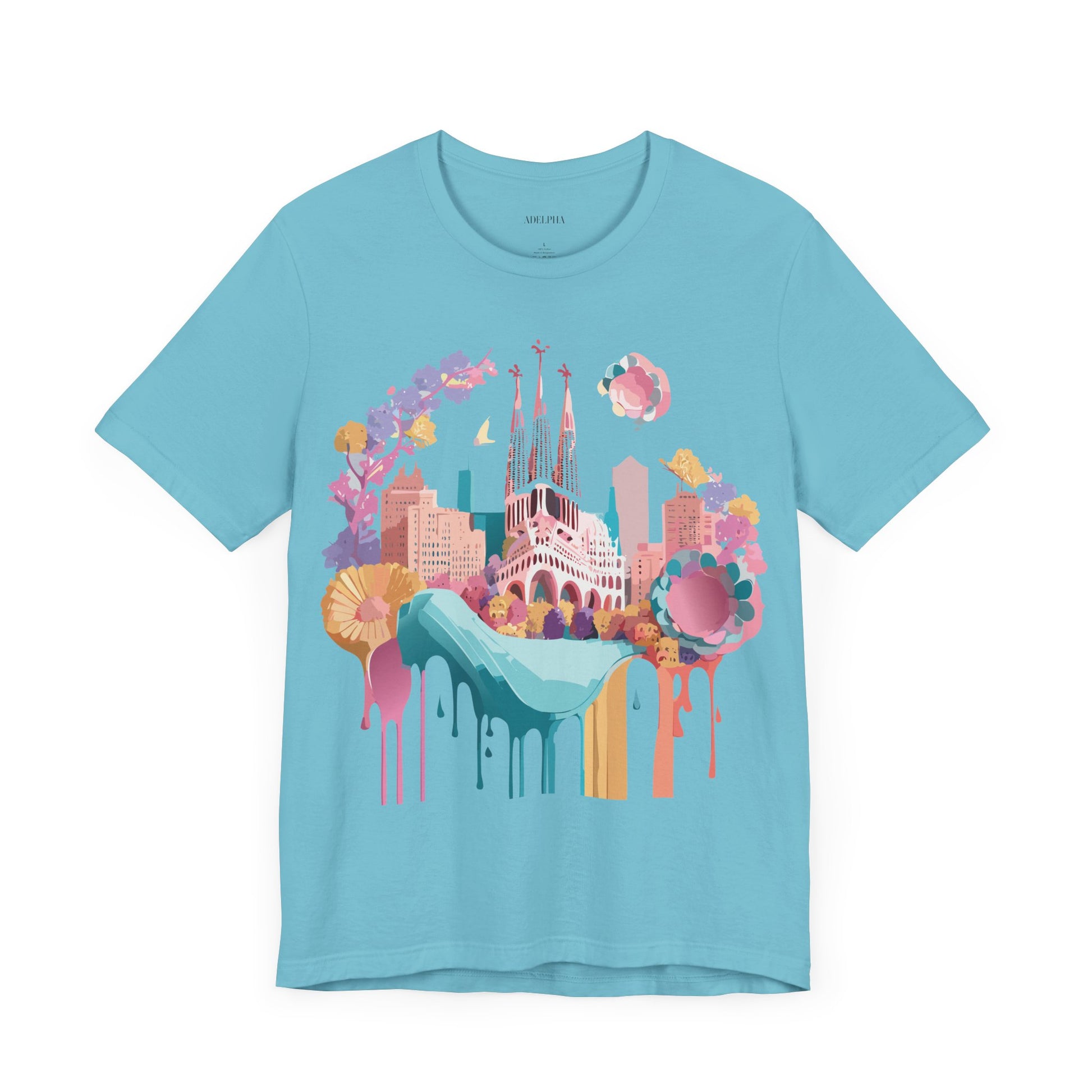 Tourist Shirt, Shirt with Barcelona - ADELPHA