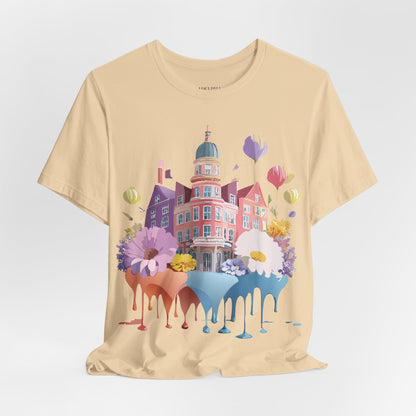 Natural Cotton Tee Shirt - Beautiful Places Collection - Amsterdam Printify