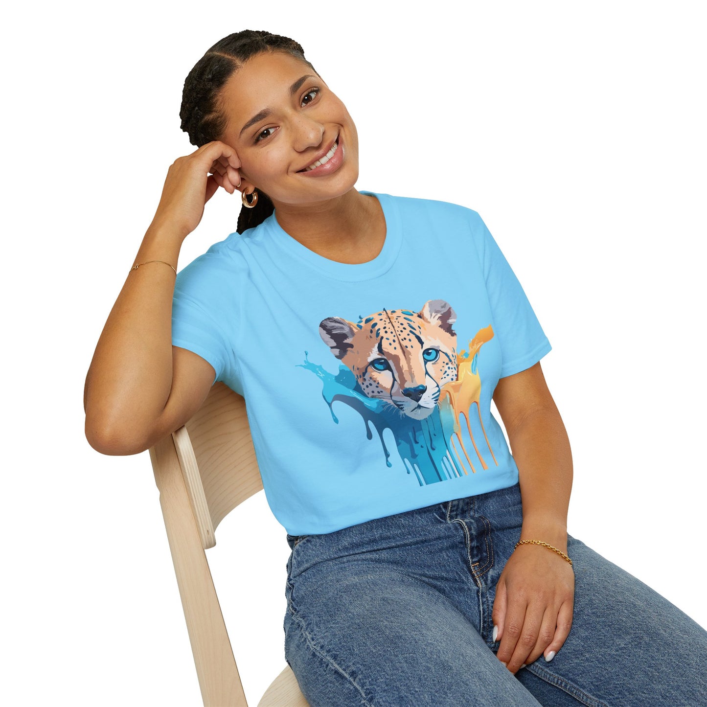 Cheetah Shirt, Shirt with Cheetah, Cheetah Tee, Shirt with Animals