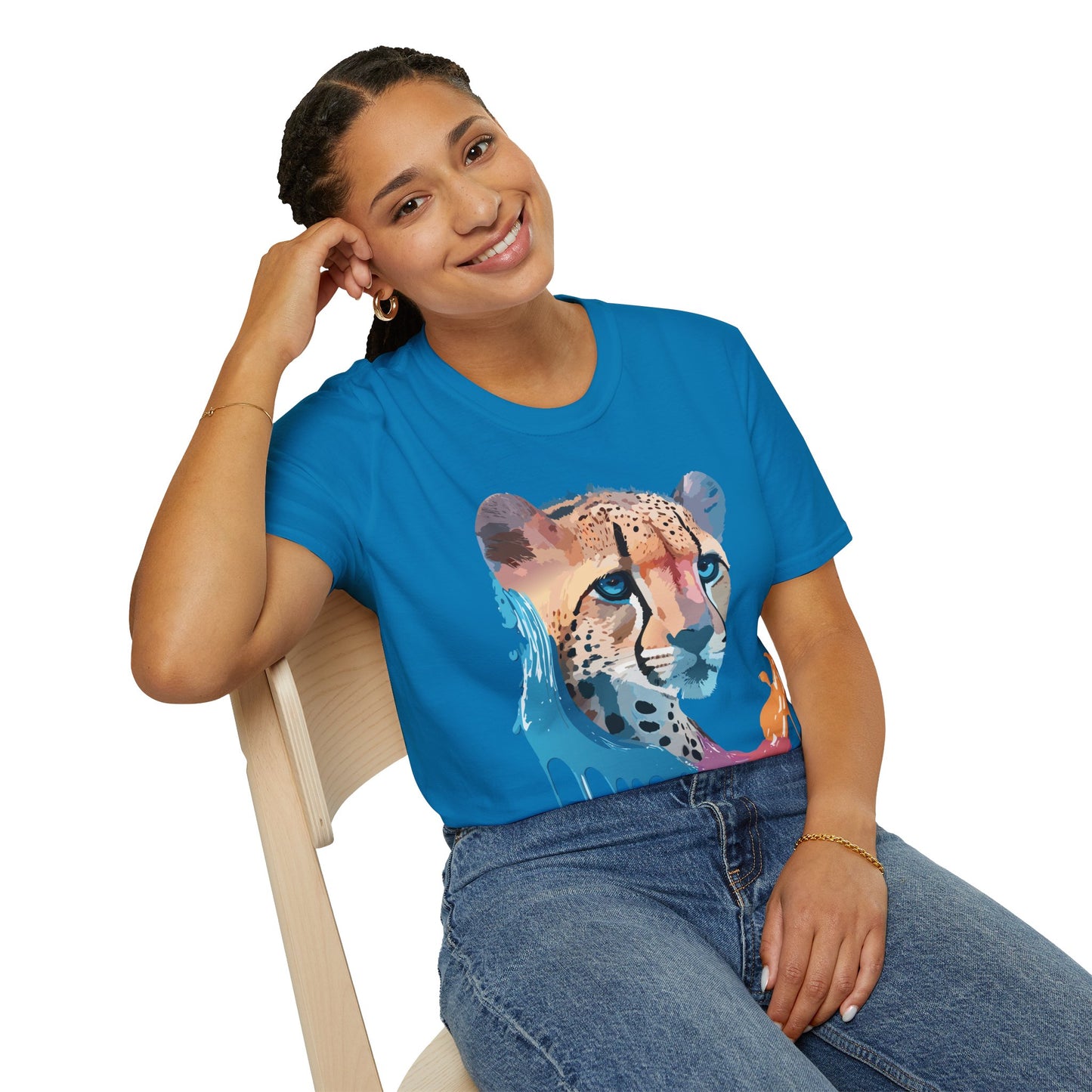 Cheetah Shirt, Shirt with Cheetah, Cheetah Tee, Shirt with Animals