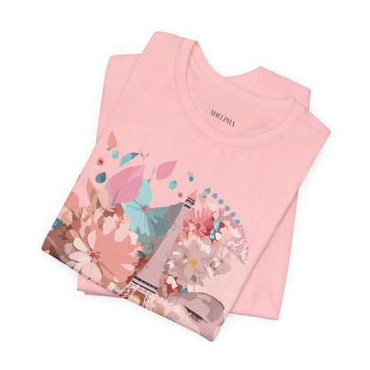 Natural Cotton Tee Shirt - Beautiful Places Collection - Paris Printify