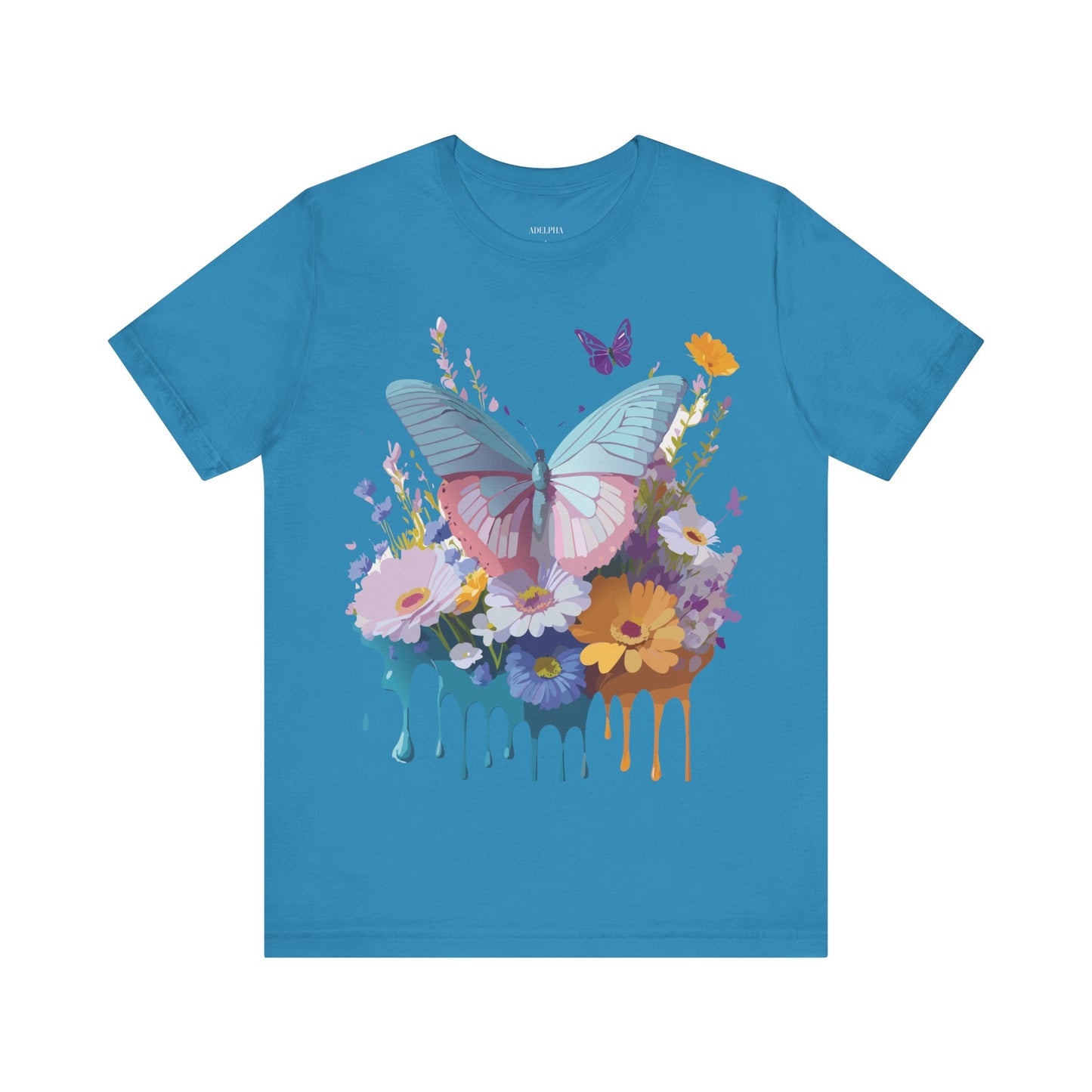 T-shirt en coton naturel avec papillon