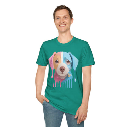 Unisex Dog Shirt Animal Tee Gildan Softstyle 64000 Cotton Tee