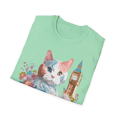 Cat Shirt Unisex Tee Softstyle 64000 Gildan Ring Spun Cotton