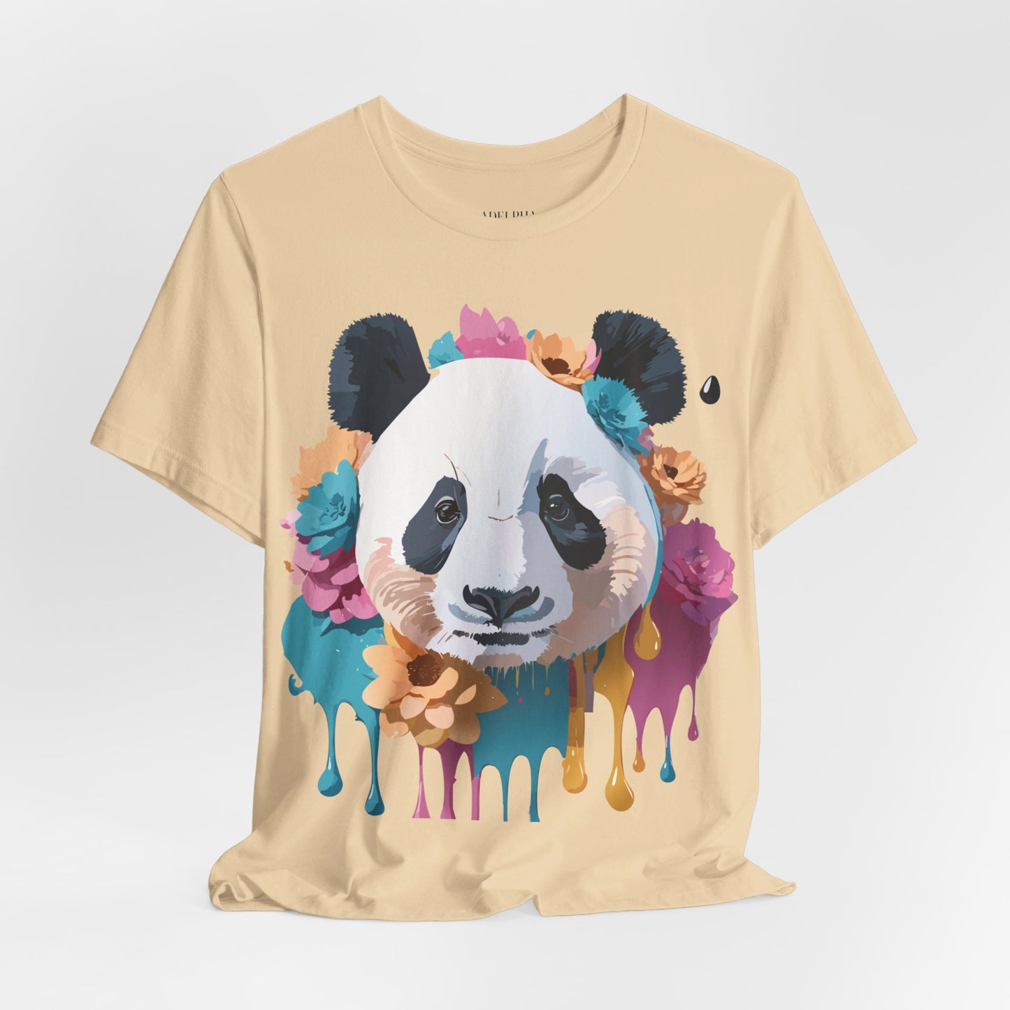 T-Shirt aus natürlicher Baumwolle mit Panda