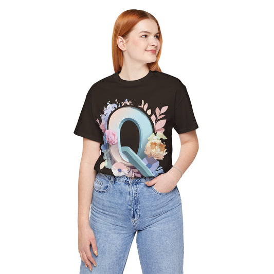 Letter Shirt, Letter Q Shirt - ADELPHA
