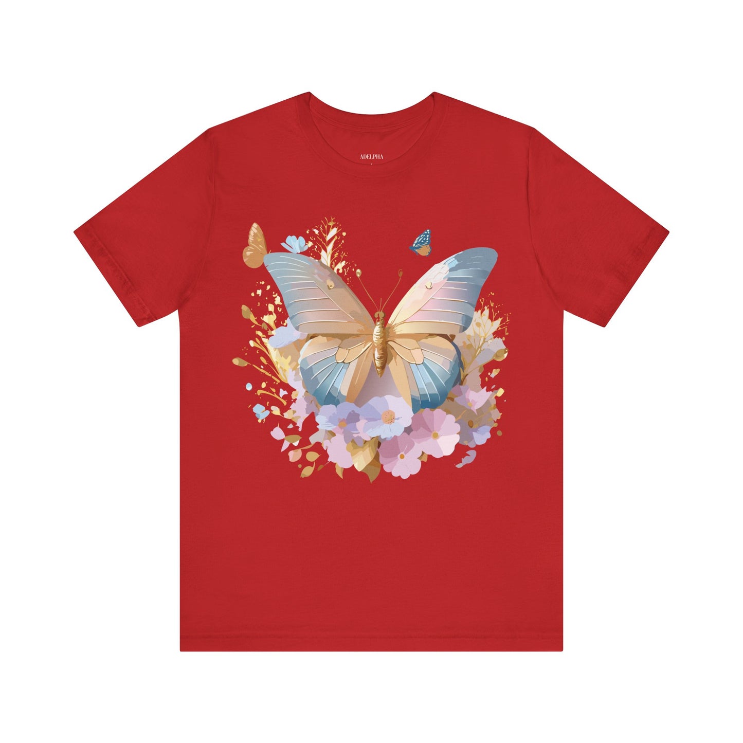 T-shirt en coton naturel avec papillon