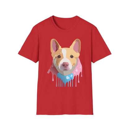 Dog Shirt Unisex Animal Print Tee Cotton T Shirt For Pet Lovers