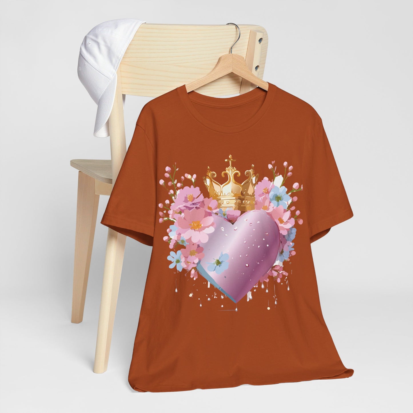 T-Shirt aus natürlicher Baumwolle – Love Story Collection